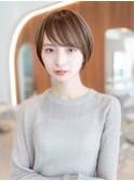 20代30代大人かわいい丸みショート似合わせカットイメチェン