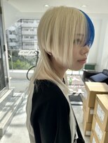 リゲル(rigel) ブルー×ホワイト×エクステ