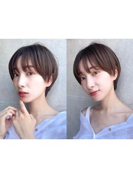 信頼できるカット技術が創り出す、可愛らしさと上品さを併せ持つショートスタイル。【髪質改善】【大宮】