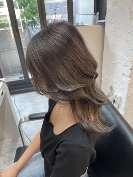 ブレンド 渋谷(BLend) マチルダボブ前髪グレージュハイライト