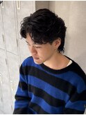 フェザーパーマ フェザーショート メンズパーマ 新宿