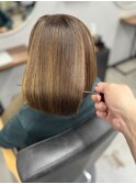 髪質改善 縮毛矯正 ボブ