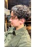 【Men's】メンズカット＋ナチュラルパーマ＋眉カット