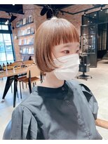 オーガニック アトリエ 大宮(organic+atelier)&nbsp;20代30代ミニボブココアブラウン小顔美肌ストレート丸み