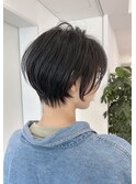 30代40代50代絶壁解消前髪あり小顔前下がり大人ショートボブNAYU