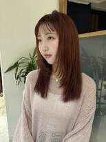 ラミエ バイ メルト 吉祥寺(lamie by melt)&nbsp;小川/ブリーチなしwカラーオレンジベージュミディアムレイヤー