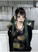ホワイトグレージュ/デジタルパーマ/チェリーブラウン/渋谷