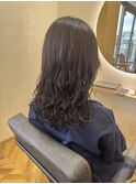 コテ巻き風パーマ