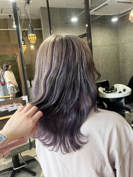 ピンズ(Pins) ミルクティーベージュ×ラベンダー