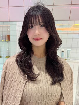 ロンド ストラーダ 心斎橋(Lond strada) くびれヘア×アプリコットオレンジ×美髪［髪質改善/縮毛矯正］