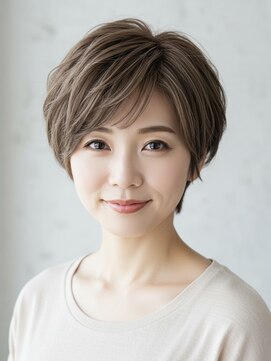 レヴィア(REVIA) 白髪ぼかしハイライトブリーチミルクティーベージュ