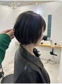 ショートスタイル+オリーブカラー