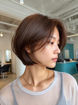 クレビア 名古屋(CreBiA) 艶髪/透明感/レイヤーカット/顔まわりカット/ショート