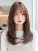 レイヤーカット髪質改善カラー透明感カラー顔まわりカット