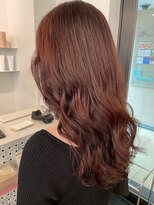 アコロン 武蔵小杉(acoron.) 大人華やかレッドブラウン × ゆるふわロング×武蔵小杉