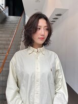 トリッカ シブヤ(TRICCA SHIBUYA)&nbsp;ボブパーマ/くびれスタイル/艶カラー