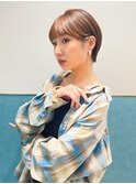 ハンサムショート/丸みショートボブ/20代30代40代50代/顔周り