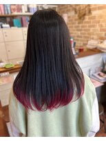 セットアップ 岡山北長瀬店(SET-UP) ワンホンレイヤー インナーカラー/チェリーレッド