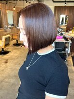 クラン バイ ナチュラル(clan by Natural) 前下がりボブ×やわらかブラウンで叶える美シルエット/髪質改善