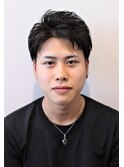 王道ツーブロック・アップバング