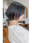 【Hair Make I`ll 奈良】　ネイビーショート