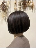 丸みのあるボブ
