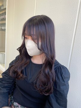 ガリカ シーム(Gallica/SEAM) 【桑原雪音】韓国風暗髪ピンクブラウン/顔周りレイヤー<原宿>