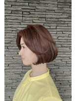 ハイバレーヘアーメゾン(HIGH VALLEY HAIRMAISON) タッセルボブオレンジブラウン韓国ボブナチュラルブラウン