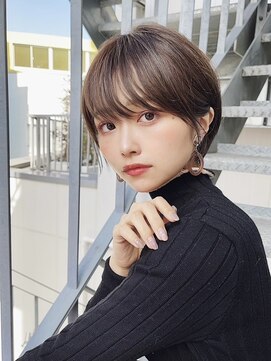 アイドットプラス 表参道(i.+omotesando) 前髪あり小顔つや髪顔まわり簡単スタイリングショートボブヘア