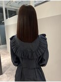 コクしっかりカカオブラウンストレートヘア