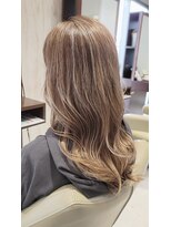 ヘアメイク アリエス 岩切店(HAIR MAKE aries) 重ねるハイライトで繊細ミルクティーカラー 20代/30代/40代