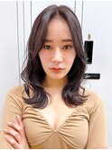 Say.黒髪ボブルフネビージュ小顔ワンレンレイヤーミディアム青山