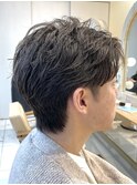 メンズ曲がる縮毛矯正/ストレートパーマ/前髪縮毛矯正/本厚木