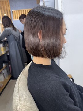 エメヘアデザイン ルイス(Aimer Hair Design Lewis) 丸みボブ/弘前市