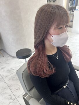 キング(K!ng) 縮毛矯正髪質改善ハイライトレイヤーカット楠葉美容室エクステ