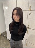 《韓国風ヘア》ラベンダーブラウンカラー