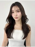 韓国くびれロング レイヤーオルチャン小顔前髪 艶髪