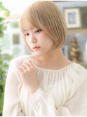 外国人風大人かわいい前下がり小顔金髪ボブh4北浦和20代30代!