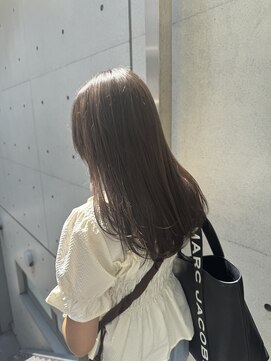 ディジョン 自由ヶ丘(Dijon) 韓国顔まわりレイヤーカットグレージュオリーブベージュブラウン