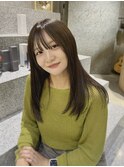 大人レイヤーカット/オリーブ/前髪シースルー/韓国/大須/矢場町
