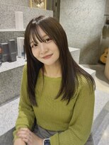 ノールート(No√)&nbsp;大人レイヤーカット/オリーブ/前髪シースルー/韓国/大須/矢場町