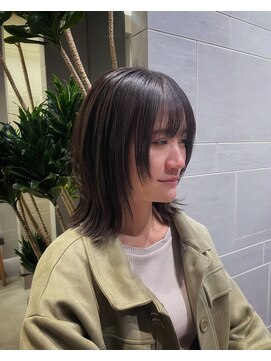 キミトヘアデザインアンドスパ(Kimito Hair design&spa) レイヤーボブ/縮毛矯正/小顔/20代/艶カラー/黒髪/ボブ