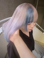 イエナ 渋谷(IENA)&nbsp;小顔に見せるヘア金髪エンドカラークラゲヘアー裾カラーブリーチ