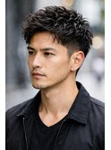 【メンズ】爽やかアップバングショート