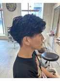 【メンズ】フェザーパーマ×マッシュスタイル