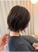 パーマ風ボブ