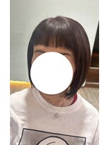 セッションパーゴ(SESSION PAGO) コンパクトボブ×ぱつっと前髪 session pago! 【大阪河内松原】