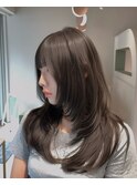 韓国レイヤーハッシュカット