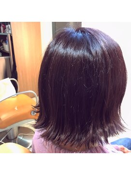 ソーホー 八日市店(SOHO) 切りっぱボブ×ピンクアッシュ