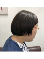 ハイヤマカシ(HAIYAMAKASHI) カット&縮毛矯正による王道ボブ サイモン